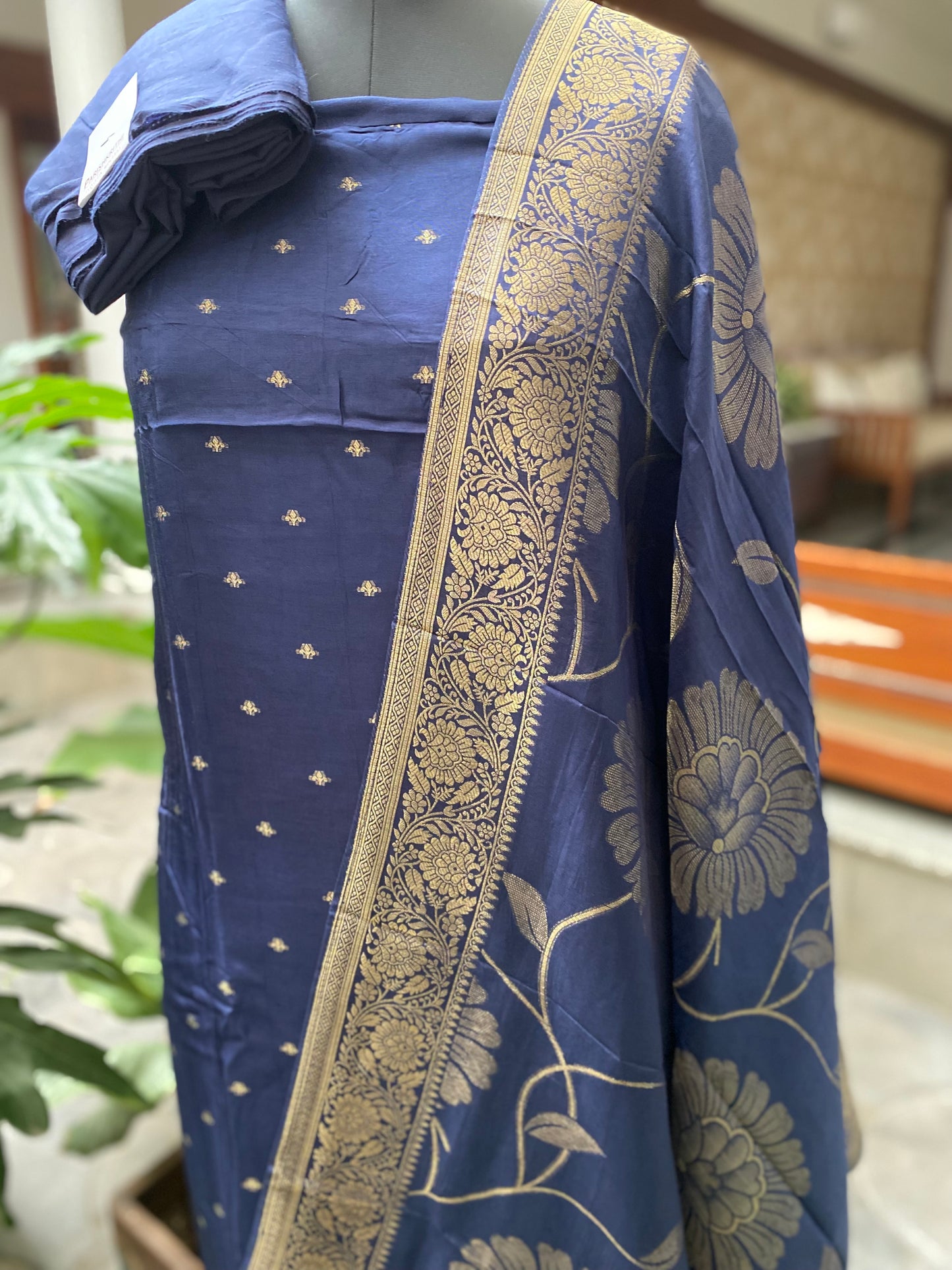 PA-C-127 Blue Banarasi
