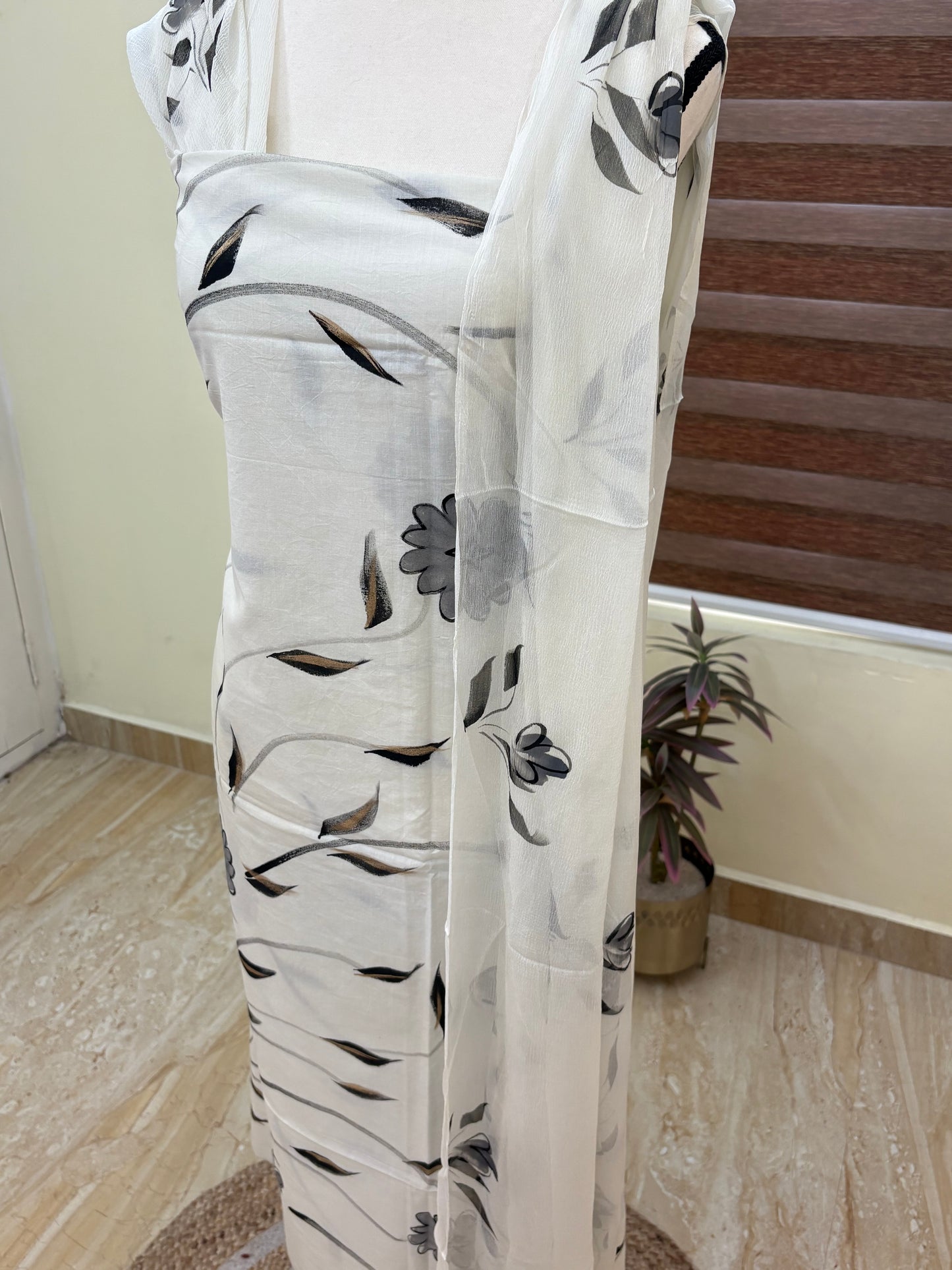 Hand painted salwar set