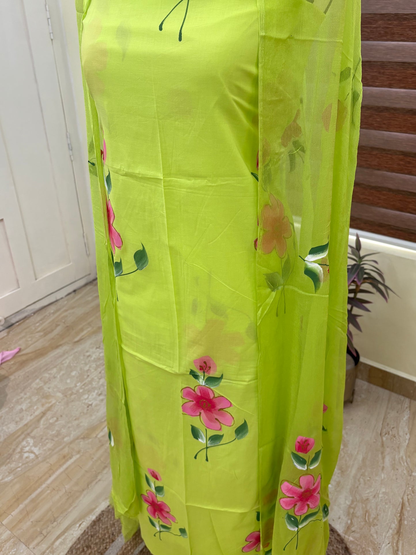 Hand painted salwar set
