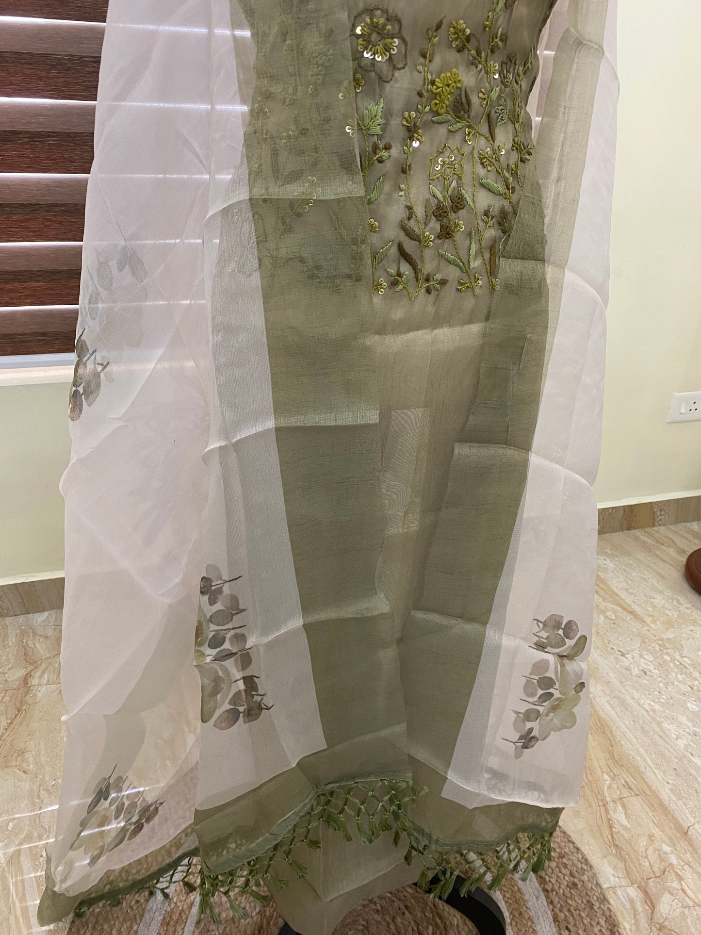 Organza salwar set