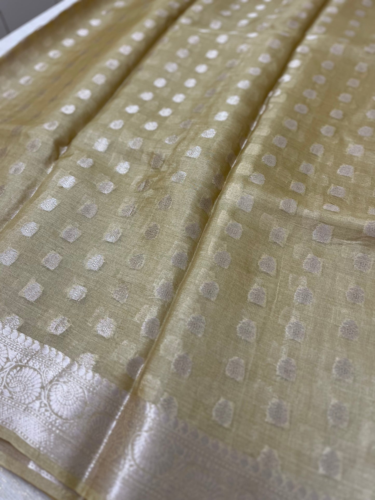 Tussar organza saree