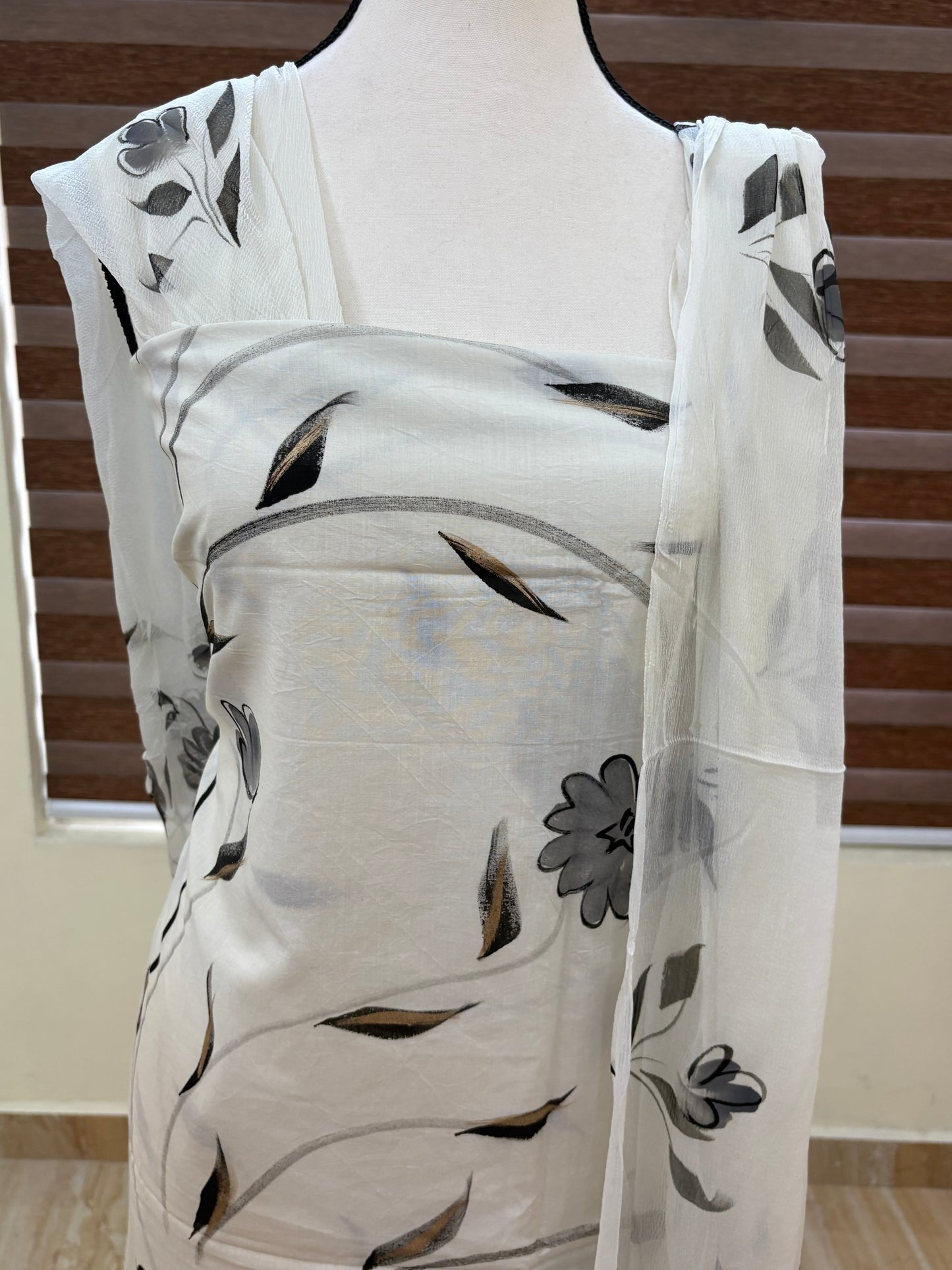 Hand painted salwar set