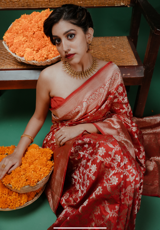 Red Banarasi