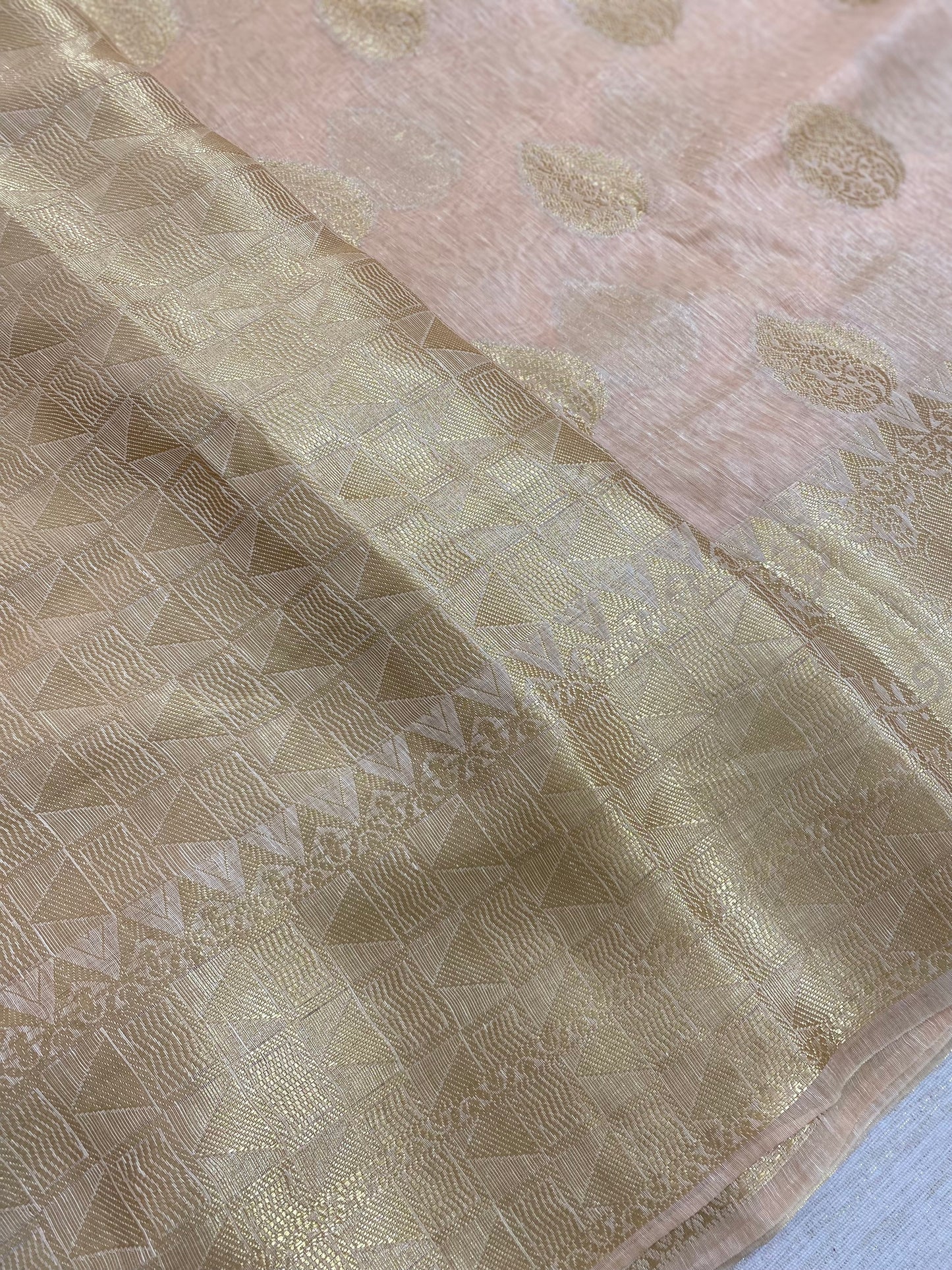 Linen Banarasi saree