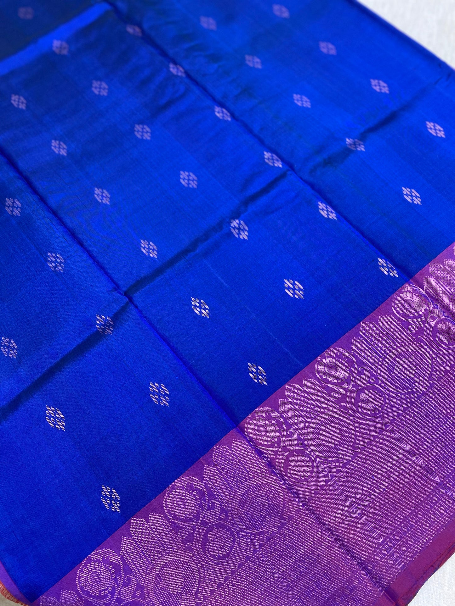 Contrast soft silk saree