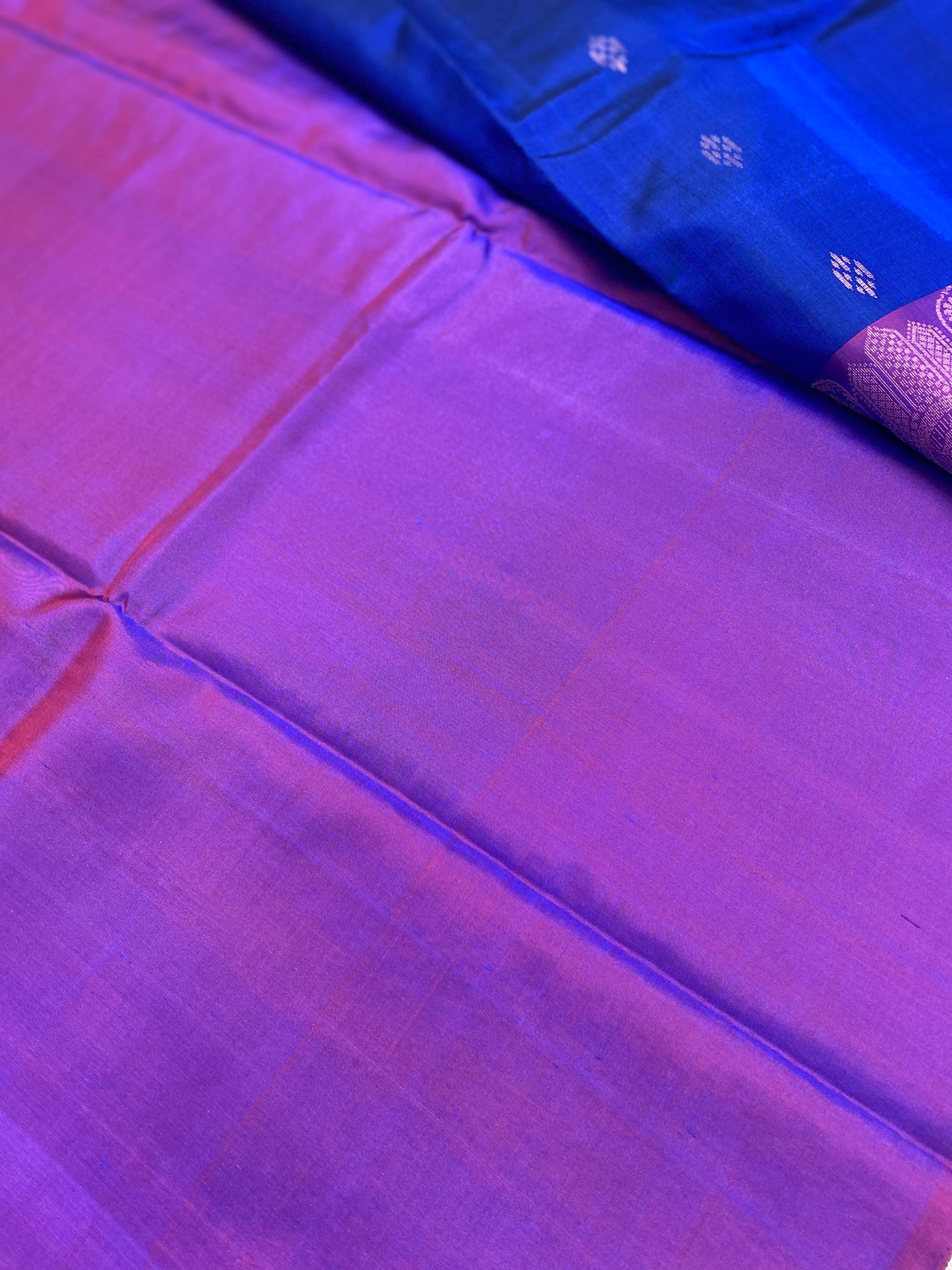 Contrast soft silk saree