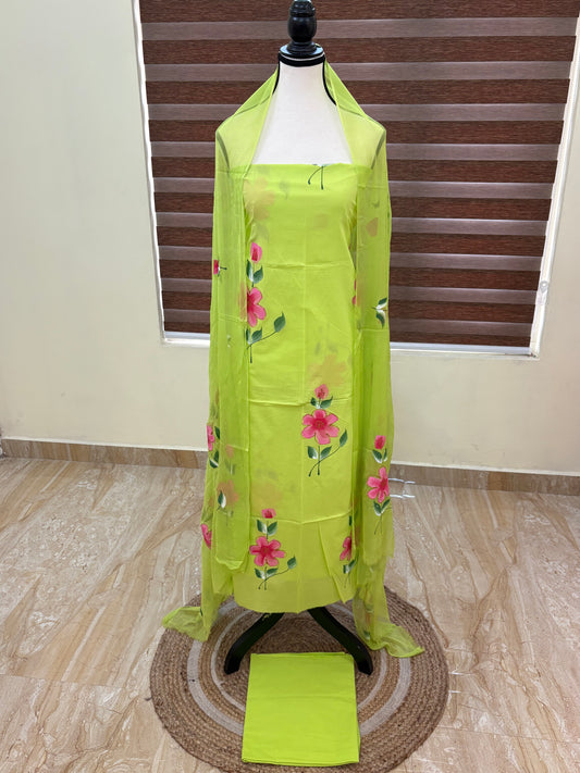 Hand painted salwar set