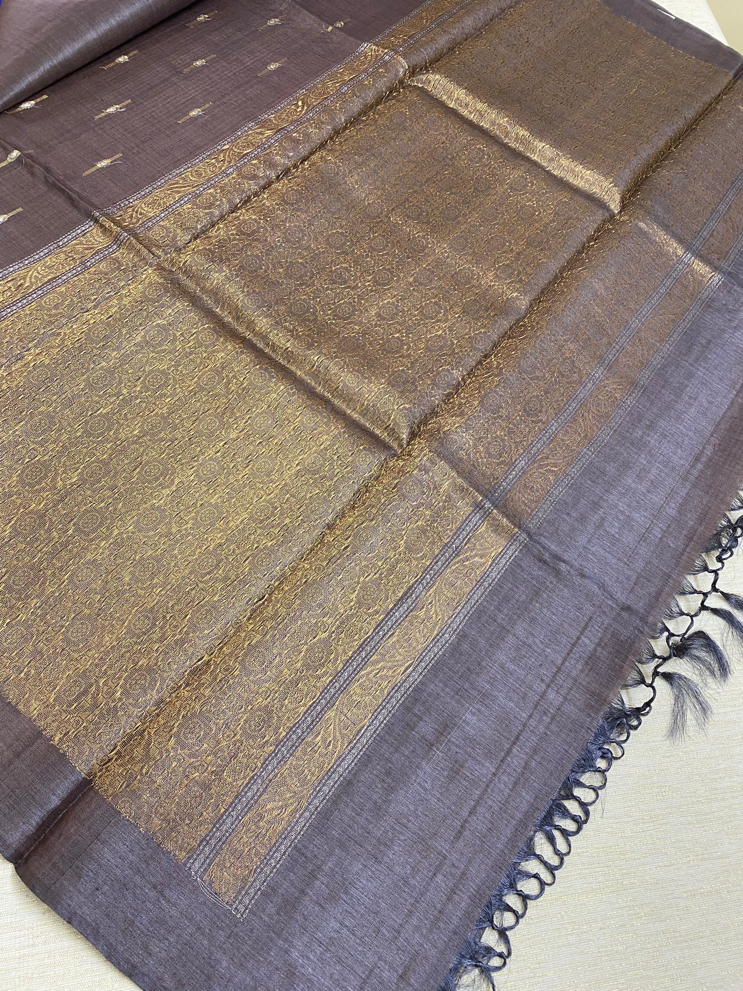 Tussar silk saree