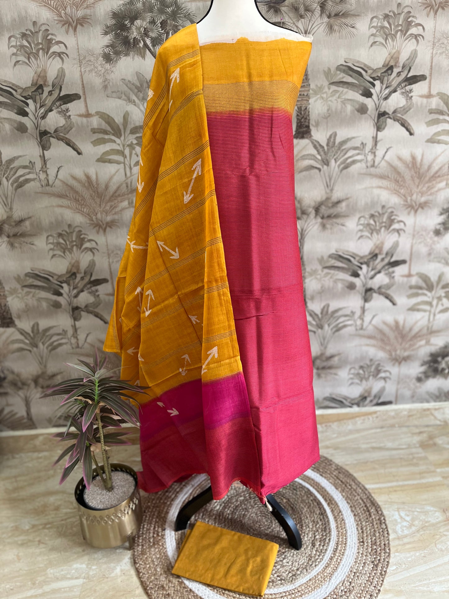 Tussar salwar set