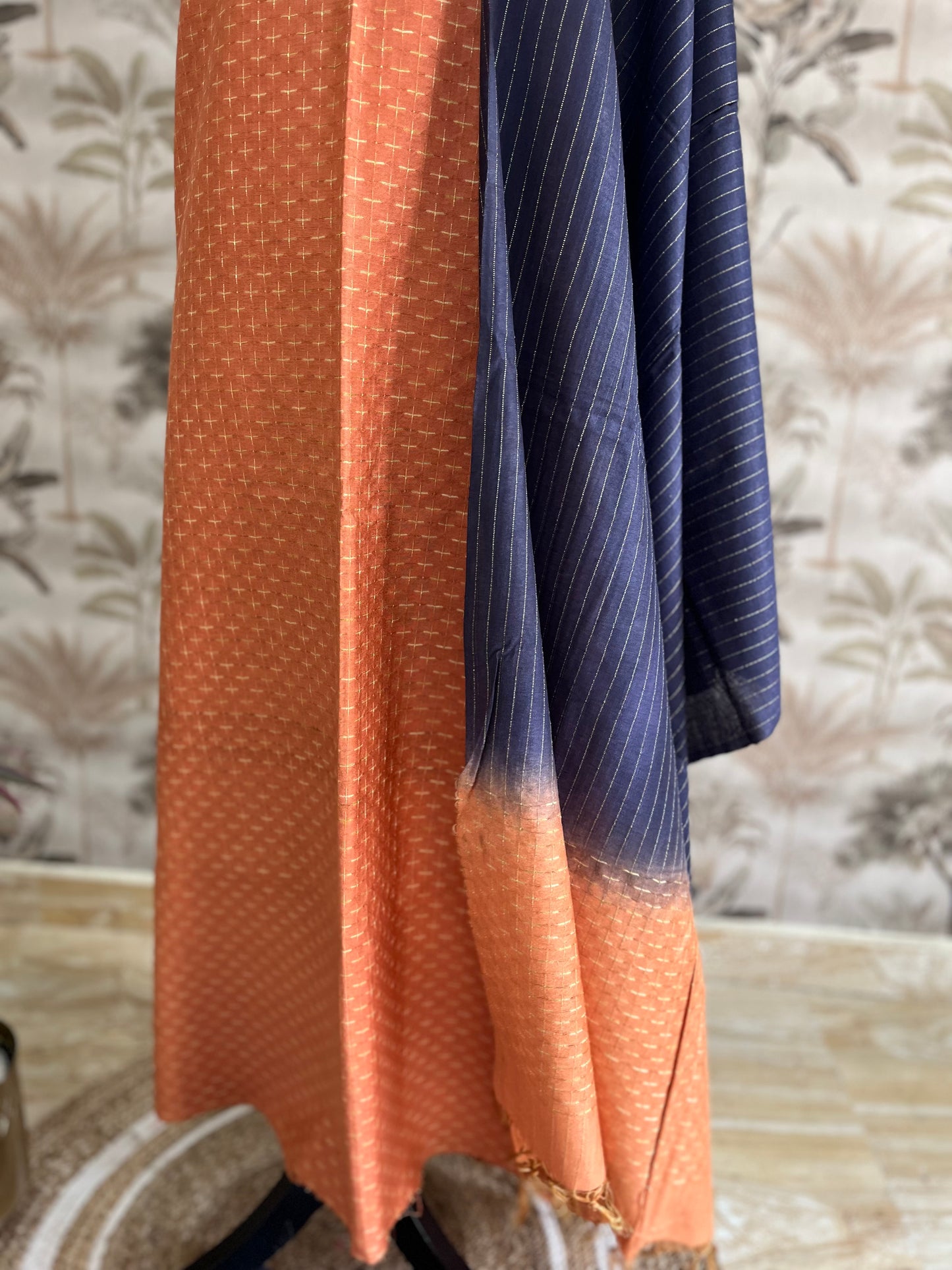 Semi tussar salwar set