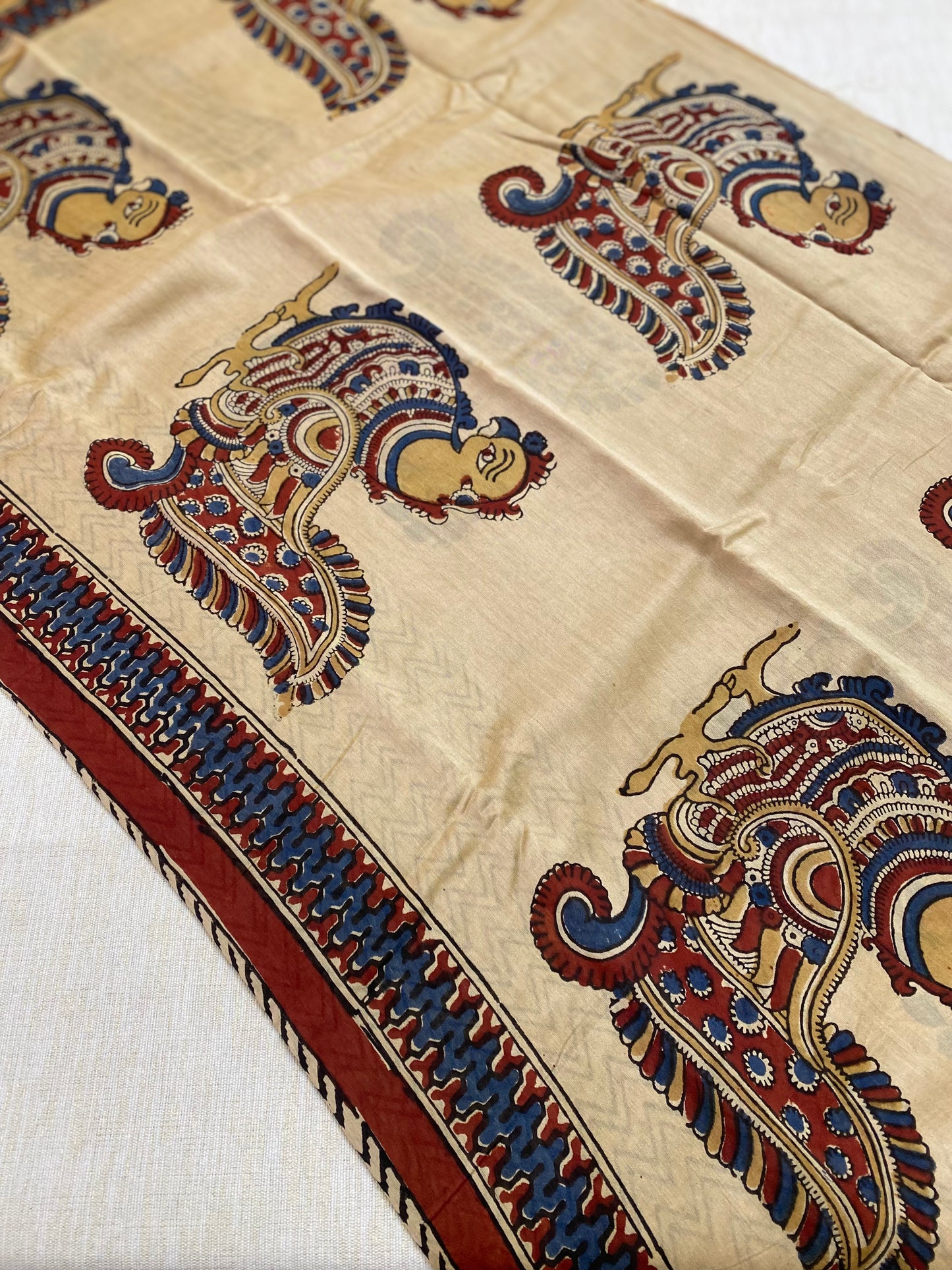 Kalamkari chandheri saree