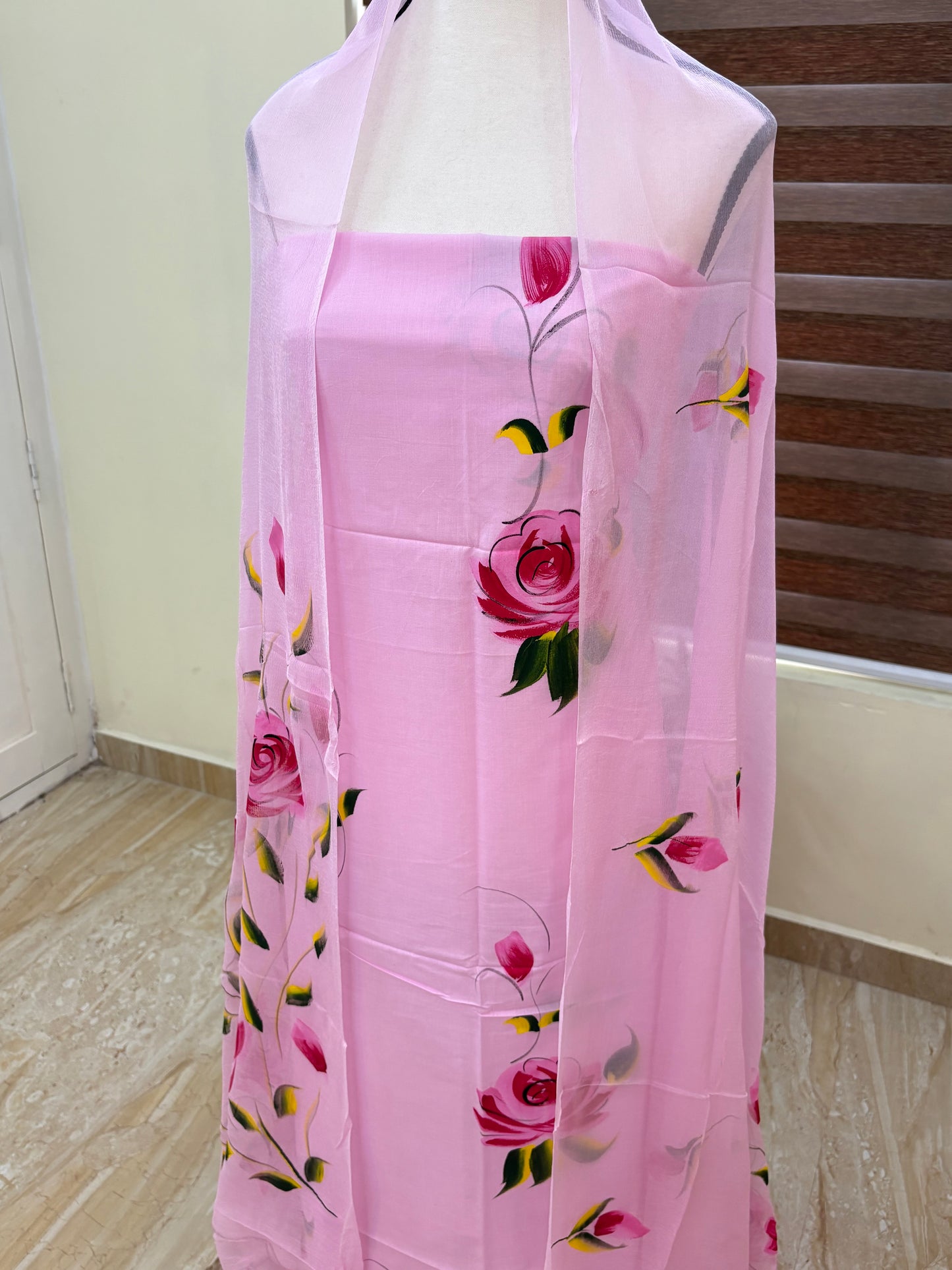 Hand painted salwar set