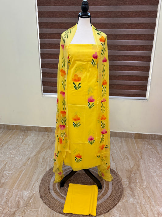 Hand painted salwar set