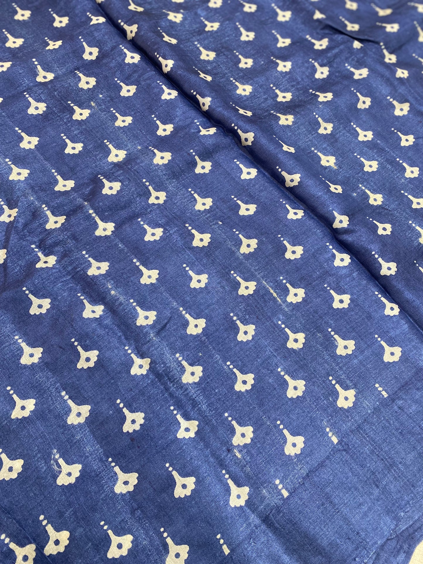 Kutch work tussar silk saree