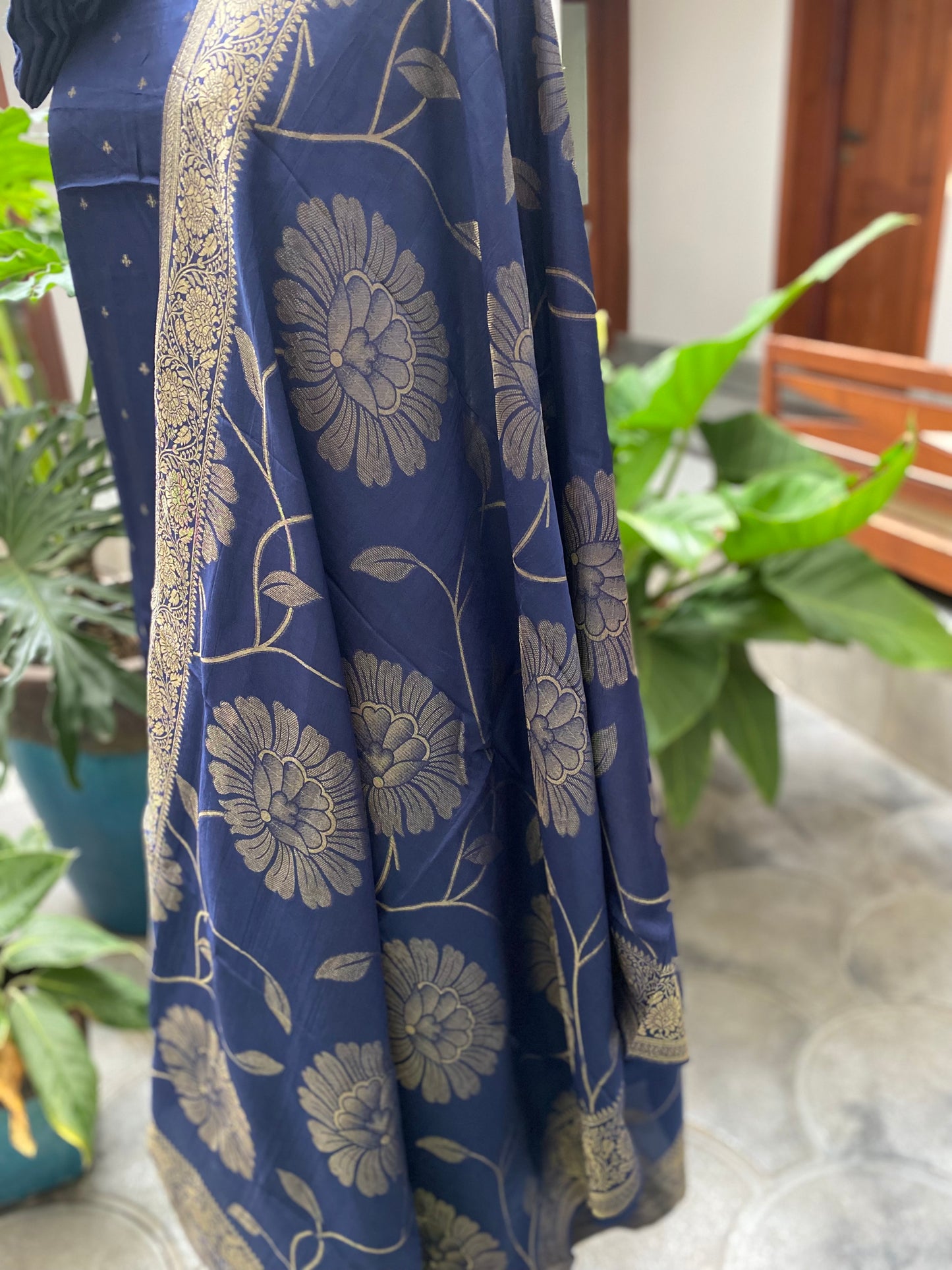 PA-C-127 Blue Banarasi