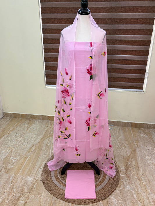 Hand painted salwar set