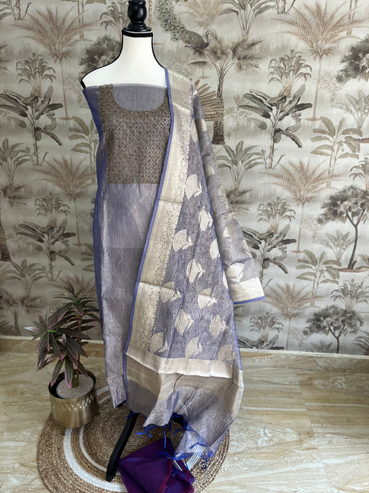 Salwar set crushed tissue