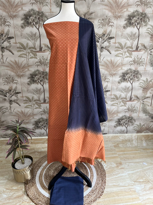 Semi tussar salwar set