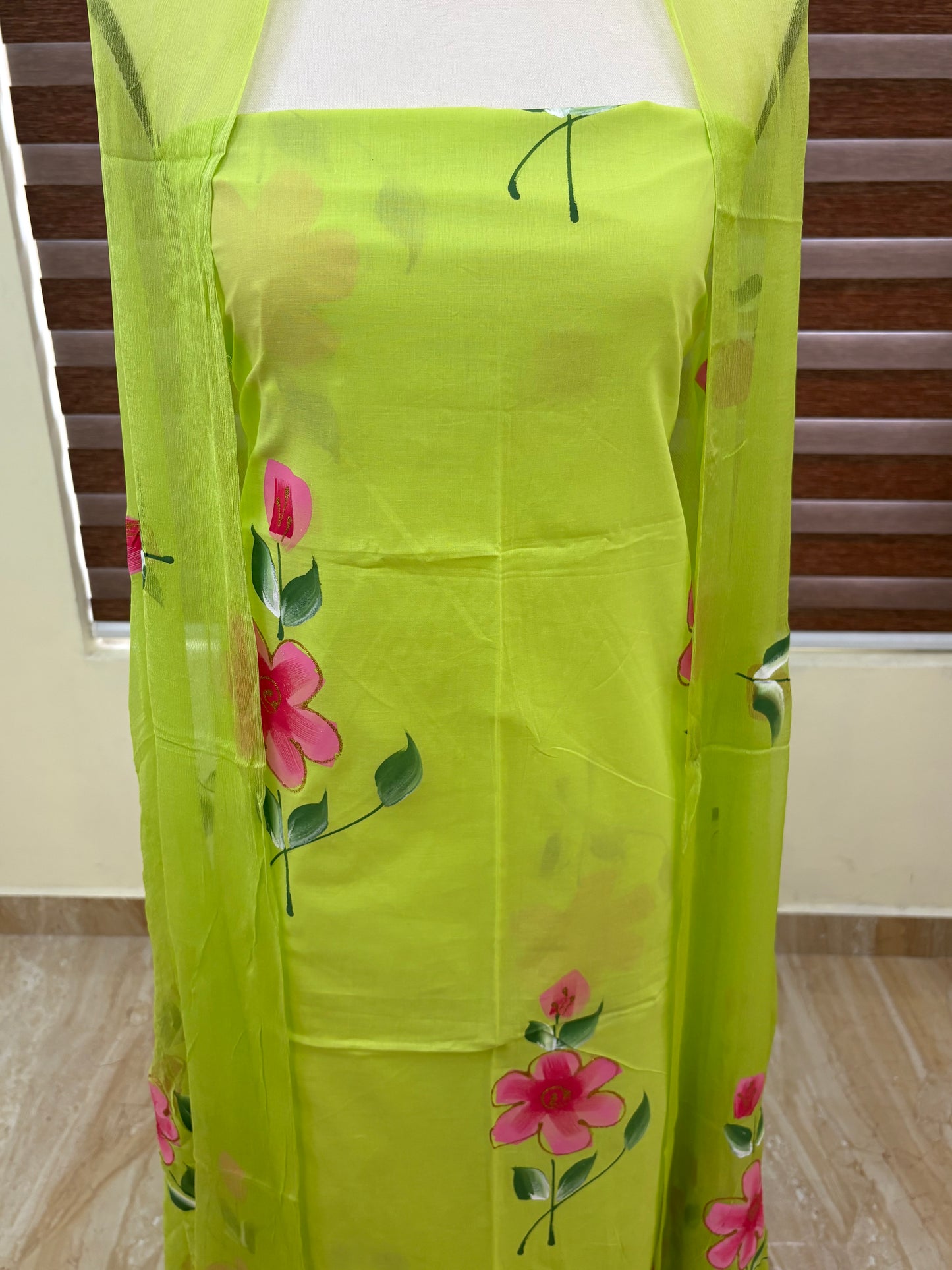 Hand painted salwar set