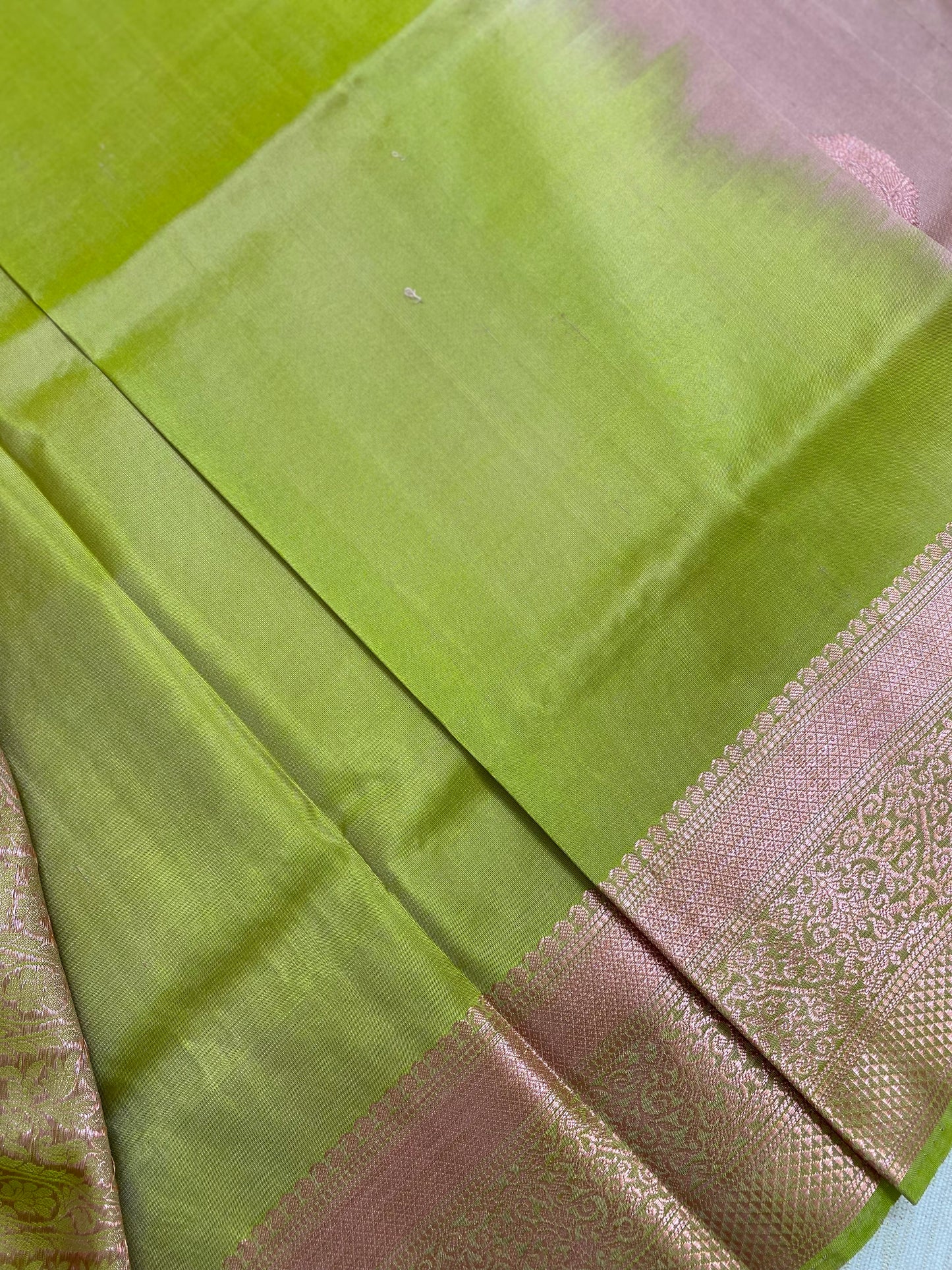 Green soft silk