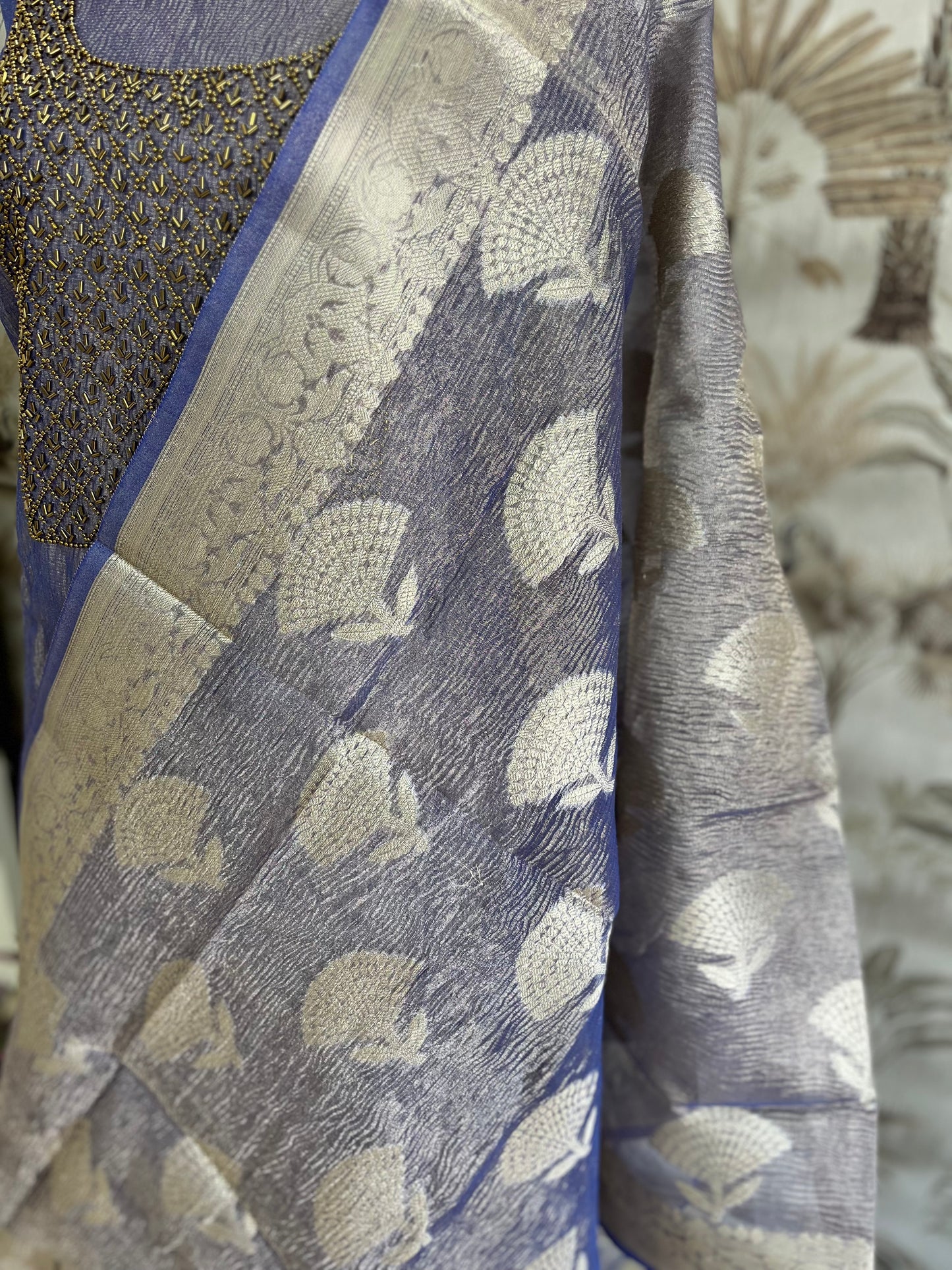 Salwar set crushed tissue