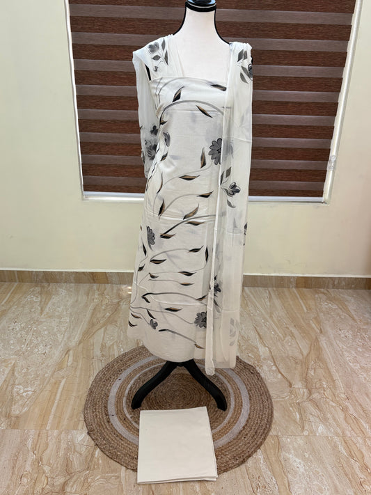 Hand painted salwar set