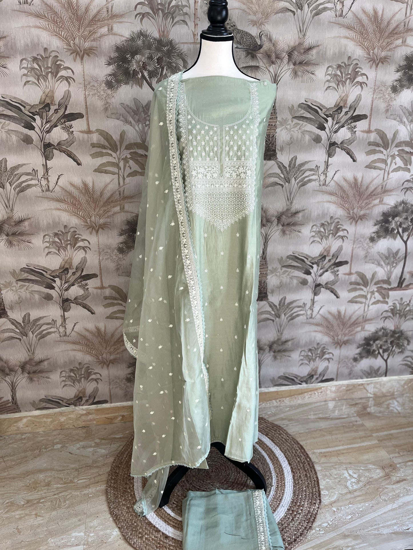 Semi party wear salwar set