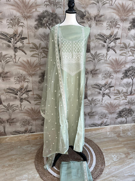 Semi party wear salwar set